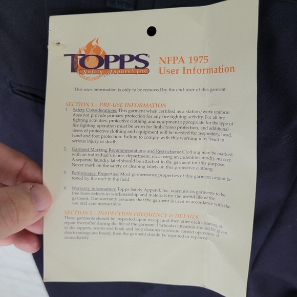 TOPPS | Firewear PA52 7905 safety emergency services clothing pants - Picture 4 of 10